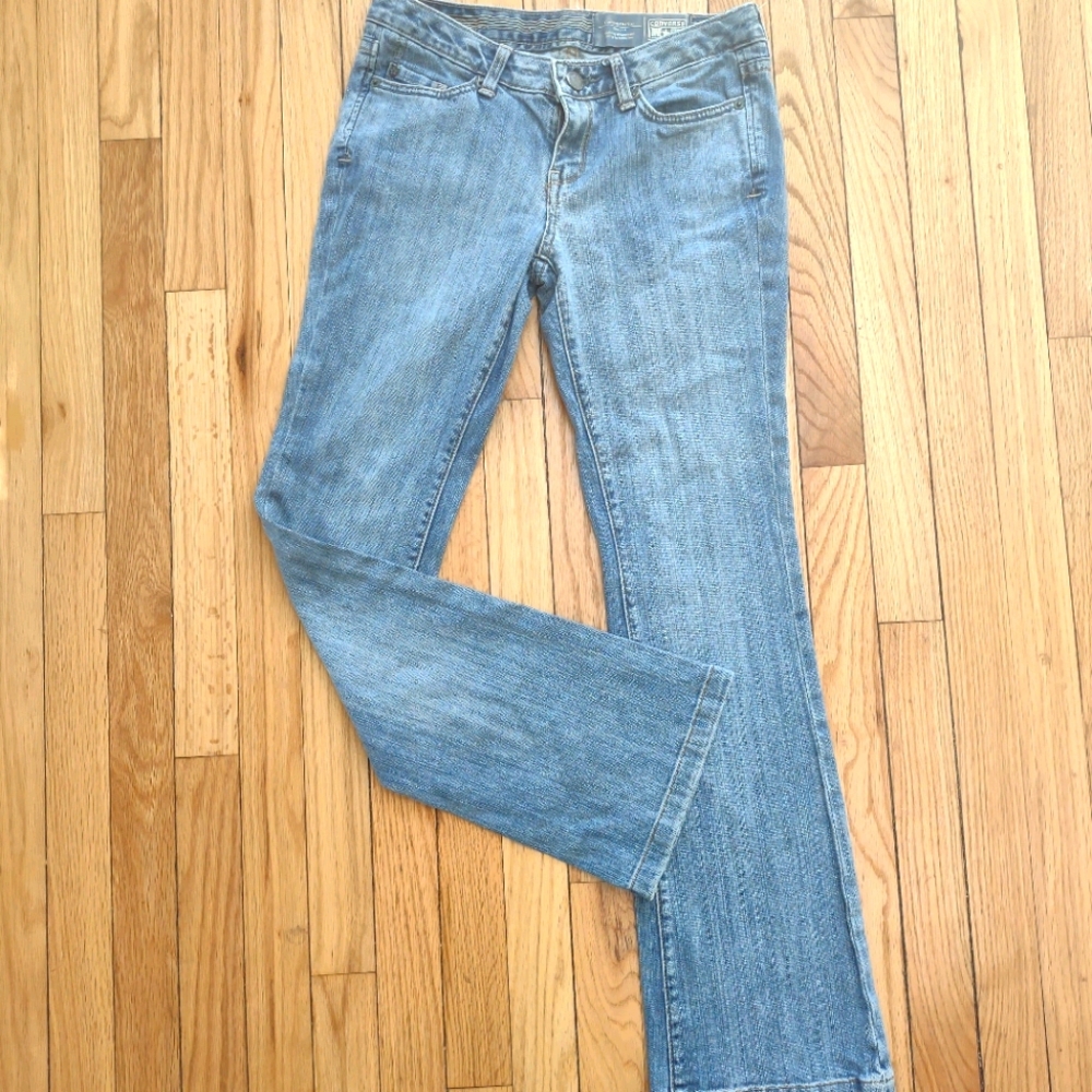 Converse 90s 2000s style boot cut jeans